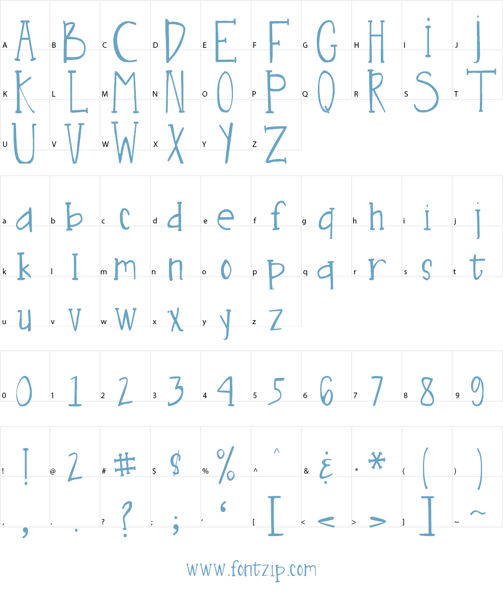 DJB Nouveau Font Character